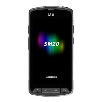 M3 Mobile SM20, 2D, SE4750, 12.7 cm (5''), GPS, USB, BT, Wi-Fi, 4G, NFC, Android, GMS, ext. bat., RB, black