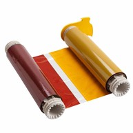 BPI, BRADY 4 COLOR R10000 PRINTER RIBBON, BLACK, BLUE, RED, YELLOW, 8 IN PANEL LENGTH, 200 FT LONG image