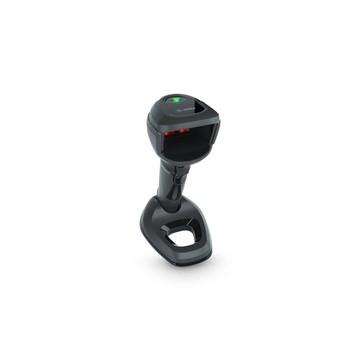 Zebra DS9908-SR4R0110AZW Imager de Área 2D RS-232, híbrido de mano/presentación, Rango Estándar, IP52, 240 in/s, Negro Medianoche