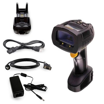 Datalogic PowerScan PM9600-DPX Barcode Scanner Cordless, 433 MHz, 1.8" OLED Display, 4-Key Keypad, IP65/IP67, 3350mAh