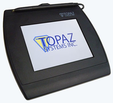 Topaz SigGem Color 5.7 Signature Pad Dual Virtual Serial via USB/Serial, Full-color TFT VGA LCD, 640 x 480 px, 4.6 x 3.4 in, 1024 pressure levels