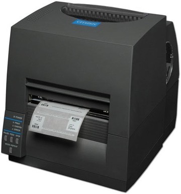 CITIZEN, CL-S631 TYPEII, BARCODE PRINTER, DIRECT THERMAL AND THERMAL TRANSFER, 300 DPI, WITH PREMIUM LAN AND PEELER, GRAY