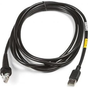 Cable: RS232, black, DB9 male, 3.7m (12.1´), straight, host power