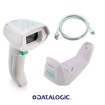 Kit Datalogic Gryphon GM4600 Healthcare, 910MHz, White (Scanner, Base & USB Cable)