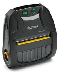 Zebra ZQ320 Plus Mobile Printer 3" Wide, 203 dpi, 4 ips, Direct Thermal, Indoor, Bluetooth 5.0, Wi‑Fi 802.11ac, Label Sensor