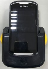 Zebra vehicle charging station, locking lever
