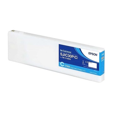 EPSON, TM-C7500, CONSUMABLES, SJIC26P(B), GLOSS CYAN INK CARTRIDGE FOR COLORWORKS TM-C7500, RESTRICTED TO COLORWORKS PARTNERS ONLY