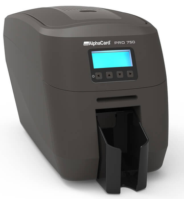 AlphaCard ExpressPro 750: Impresoras de tarjetas de identificación de impresión rápida y seguridad avanzada, 19s color, 5s monocromo, RFID