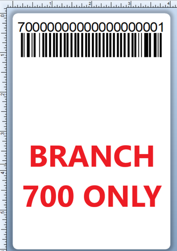 BCI DEXTER-4X6-LPN-700 Barcode Label