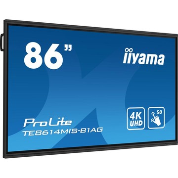 iiyama ProLite IDS, 217.4 cm (85.6''), infrared, 4K, USB, USB-C, RS232, Ethernet, Wi-Fi, Android, kit (USB), black