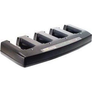 Zebra Workabout Pro 4 four-slot battery charger, incl. power supply (PS1057-G1). Please order seperately: power cord (kaltkabel)