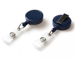 Dark Blue Card Reel With Re-Inforced Strap Clip - Pack of 50 image