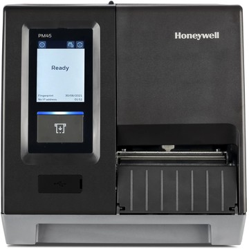 Impresora de Etiquetas Honeywell PM45A con Pantalla Táctil Completa, Ethernet, 300 DPI, Rebobinador, Sensor de Etiqueta Tomada