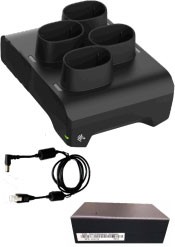 Zebra battery charging station, 4 slots