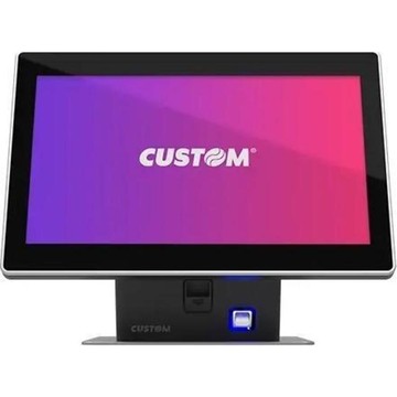 Custom GENIUS 2.0 All-in-One POS System 13.3in, Projected Capacitive, 1366 x 768, Intel Celeron J3455, 8GB, 128GB, 80mm Thermal Printer