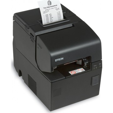 Epson TM-H6000V, USB, powered-USB, Ethernet, cutter, MICR, OPOS, ePOS, black