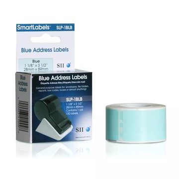 Seiko SLP-1BLB, Address Label, Green, 28mm x 89mm, 130 Labels