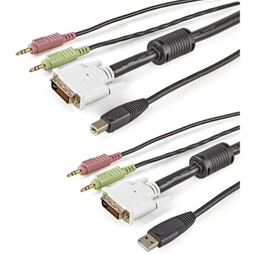 Cables StarTech USBDVI4N1A10