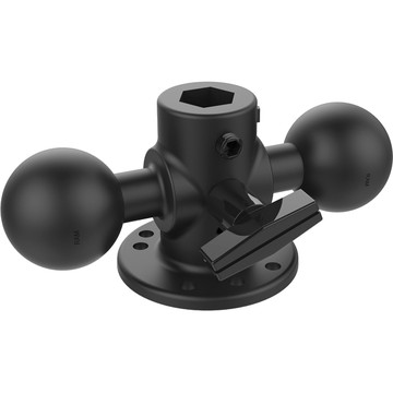 UNPKD RAM DBL BALL W/ 2 1/2" DIA BASE &