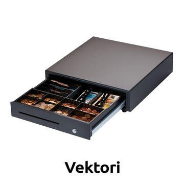 Vektori Cash Drawer, Black