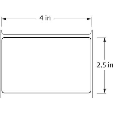 LABEL,4'' X 2.5'',DURATHERM II,2285L/ROLL,4 RL/CASE