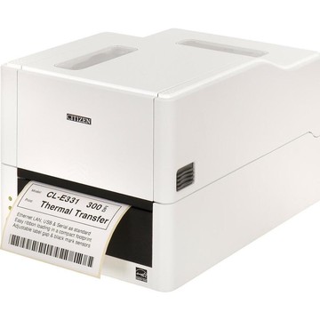 CITIZEN, BARCODE LABEL TT, 300 DPI, USB, LAN & SERIAL, LABEL CUTTER, BK
