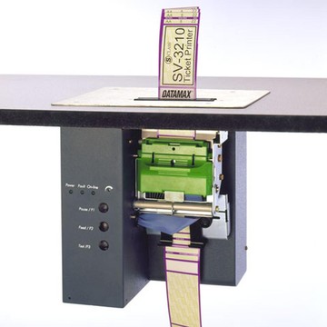 Datamax-O'Neil SV-3210, Ticket Printer, 3'', Direct Thermal, Vertical Mount, Serial/Parallel/USB, Cutter & Tray, 203dpi W/Multi-Lang Manual, 10Ips, 220V Power Cord With Straight-In European Plug