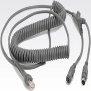 Cable KBW: PS/2, power port, 12 ft, coiled. Cable code K06