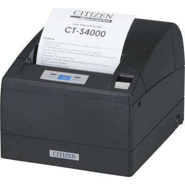 Citizen CT-S4000 Label Printers USB+Serial+Parallel, 150mm/s, 203dpi, Black