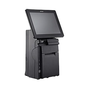 Posiflex, Hs6510 AIO, 10-inch projected capacitive touchscreen, Intel Core I3 7100u, 4 GB DDR3, 128 GB SSD, no operating system, with MSR