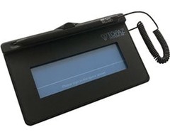 TOPAZ, SIGLITE LCD 1X5 (SERIAL BACKLIT) ELECTRONIC SIGNATURE PAD, WITH SOFTWARE, 2-YEAR FACTORY WARRANTY image
