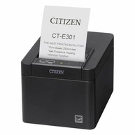Citizen CT-E301 Receipt Printer, Two-Color, Direct Thermal, 250mm/s, USB, Cutter, Black image
