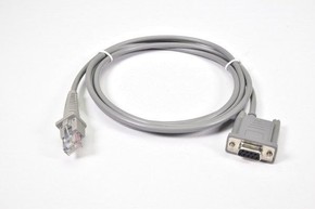Datalogic Cable, RS-232, 9P, Straight, CAB-327, Requires External Power, 1.8m, Grey image