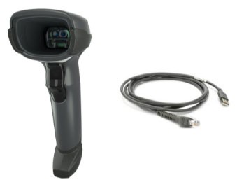 Zebra DS4608, 2D, Standard Range, RS232, USB, Kit (USB), Black
