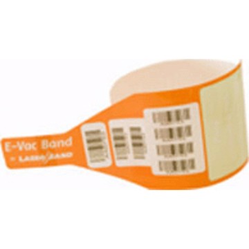 Wristband/Labels, Polyester, 2.625 x 14.375in, StatBand E-Vac, Adhesive Closure, Adult, Serialized, 500/box