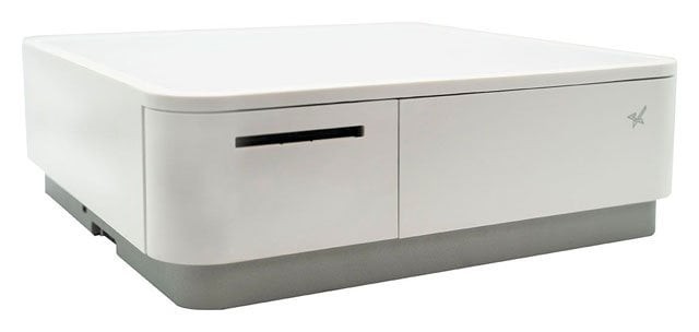 STAR MICRONICS, MPOP, POP10 CI-F WHT US, WHITE, INTEGRATED PRINTER & CASH DRAWER, USB-C, LIGHTNING, UNIVERSAL TABLET STAND, INT PS