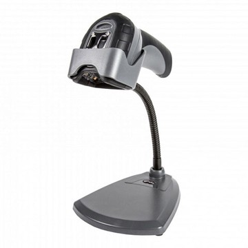 Code Barcode Scanner CR6000, industrial, handheld, rugged 2D/DPM area imager, dark gray. Includes: 8 ft coiled RS232 cable, stand and US power supply.