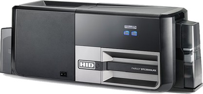 HID DTC5500LMX Card Printers Connect-enabled, SmartScreen display, Dual-sided lamination image
