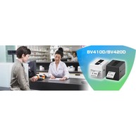 imagen de Impresora de Códigos de Barras Toshiba BV410D-GS02-QM-S, Térmica Directa, 203 dpi, USB + Ethernet, Panel LCD, Desgarrador