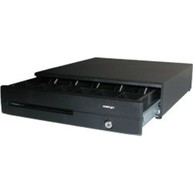 POSIFLEX, CASH DRAWER, CR6400, USB INTERFACE, 16.85 INCHES X 18.11 INCHES X 3.94 INCHES, SCRATCH-RESISTANT, BLACK, KEY ONLY 8011 image